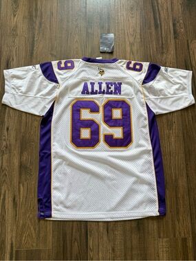 Minnesota Vikings #69 Allen White & Purple Jersey